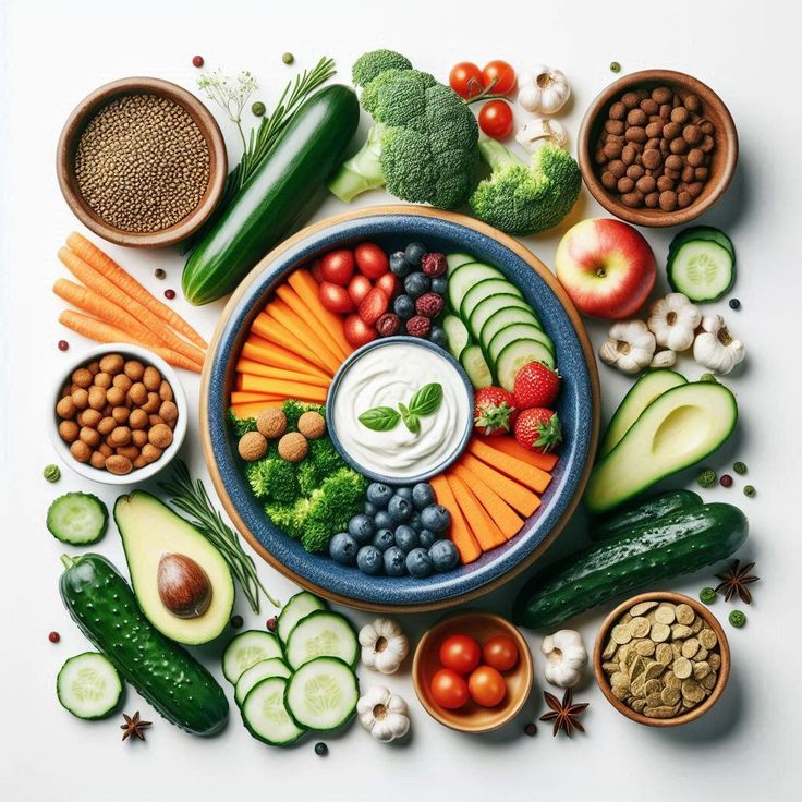 Soft geometric illustration suggesting a balanced bowl